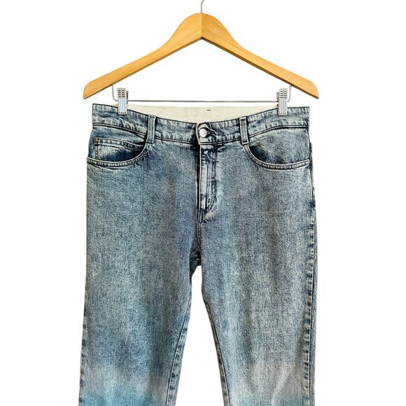 Stella McCartney Degrade Mid Rise Straight Leg Relaxed Multi Color Jeans Size 29 - Picture 9 of 15